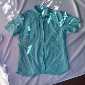 Women’s Outdoor Sport Aqua Short Sleeve Shirt